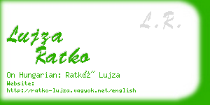 lujza ratko business card